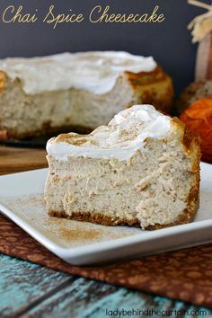 Bring some spice into your life with this Chai Spice Cheesecake! #cheesecake #recipes #dessert #ladybehindthecurtain Chai Cheesecake Recipe, Chia Cheesecake, Saddest Word, Chai Cheesecake, Spiced Cheesecake, Spice Cheesecake, Spiced Chai, Chai Spice, A Piece Of Cake