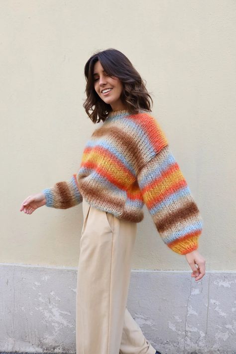 PiXhost - Free Image Hosting Couture, Pull Aesthetic, Mohair Crochet Sweater, Pull Mohair, Pull Crochet, Classy Fits, Thick Sweaters, Fuzzy Sweater, Softest Sweater