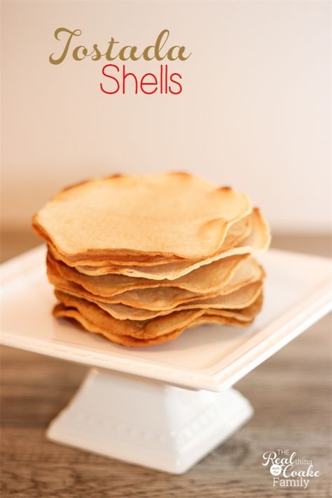 How about another all natural and simple recipe today? Sounds good to me. Have you ever tried to find natural tostada shells in the grocery store? Where I live they all have lard, MSG, or other junk I don't want in our food. I have figured out how to make tostada shells from corn tortillas.It… Tostada Shells, Tostada Recipe, Stuffed Shells Recipe, Time Keeper, Magic Recipe, Super Easy Recipes, Corn Tortillas, Family Dinners, Mexican Dishes