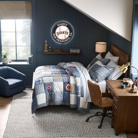 Shelving & Display | Pottery Barn Teen Rug For Teen Boy Bedroom, Teen Boy Bedroom Rug, Teen Boy Bed Frame, Sports Room For Boys, Boys Teen Bedroom Ideas, Rug For Boys Room, Boys Bedroom With Desk, Pottery Barn Teen Boy Bedroom, Boys Bedroom Ideas Age 8-10