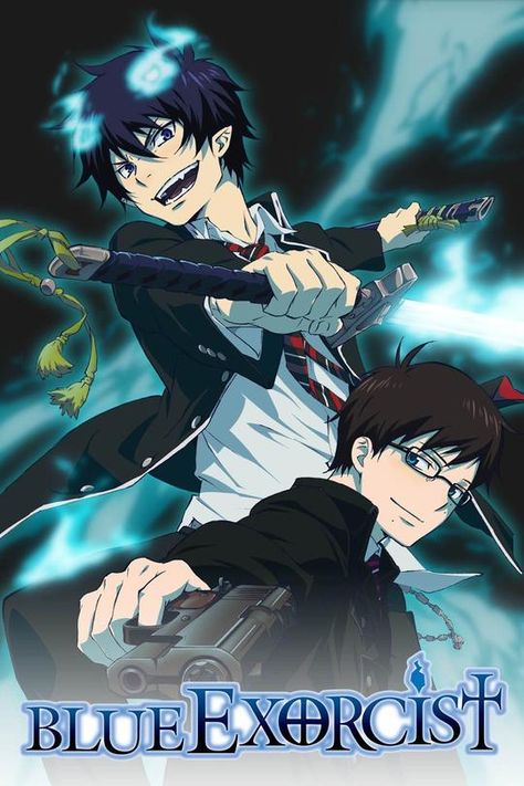 Blue Exorcist Blue Exorcist Movie, Blue Exorcist Cosplay, Blue Exorcist Rin, Blue Exorcist Anime, Exorcist Anime, Rin Okumura, Poster Anime, Fabric Poster, Anime Poster