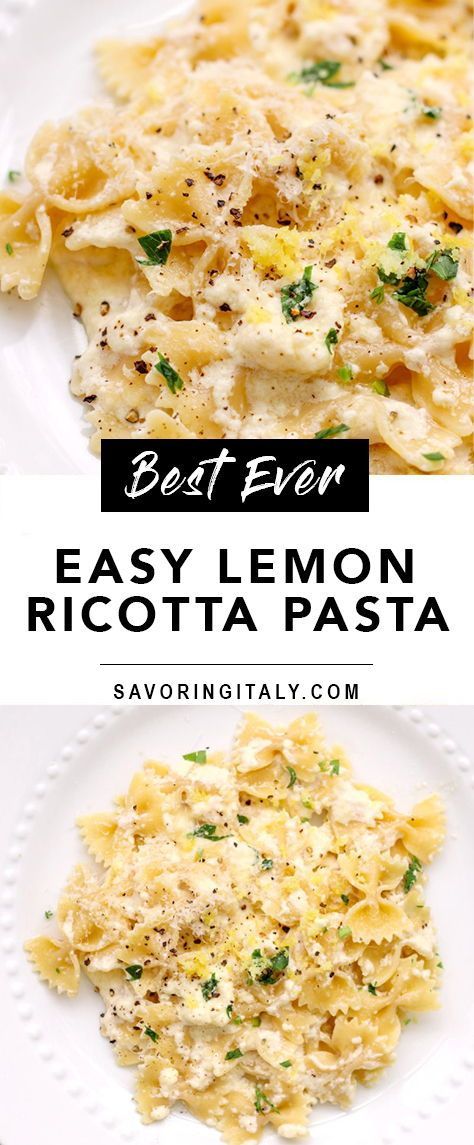 Essen, Pasta Lemon, Lemon Ricotta Pasta, Lemon Pasta Recipes, Light Side Dishes, Spring Pasta, Light Pasta, Make Pasta, Pasta Side Dishes