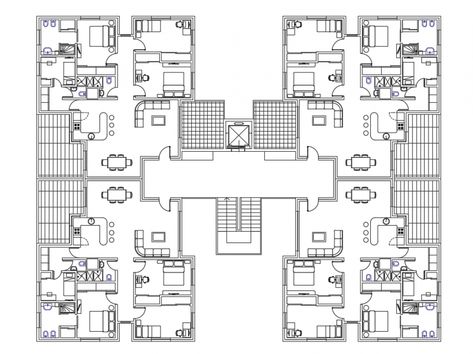 House Complex Plan, Residential Architecture Apartment Floor Plans, High Rise Apartment Building Floor Plans, Mixed Used Building Plan, Small Residential Building Plan, Residential Building Plan Layout, Residential Building Plan Apartments, Residential Complex Plan, Apartment Plans Layout