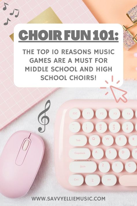 Unlock the fun in your middle & high school choirs with 'Choir Fun 101'! 🎶 Discover the top 10 reasons why music games are a must for your students. From building teamwork to enhancing vocal skills, this blog post by Savvy Ellie Music has the key to making choir exciting and engaging. 🌟 Check out the blog for a harmonious blend of creativity and education! #ChoirFun #MusicEducation #SavvyEllieMusic #Choir #Chorus #MusicTeacher #Chorusteacher #Choirteacher #Choirdirector Choir Classroom Decor Middle School, High School Choir Classroom, Middle School Choir Games, Middle School Choir Classroom, High School Choir Room, Music Games For The Classroom, Choir Classroom Decor, Choir Bulletin Boards, High School Music Classroom