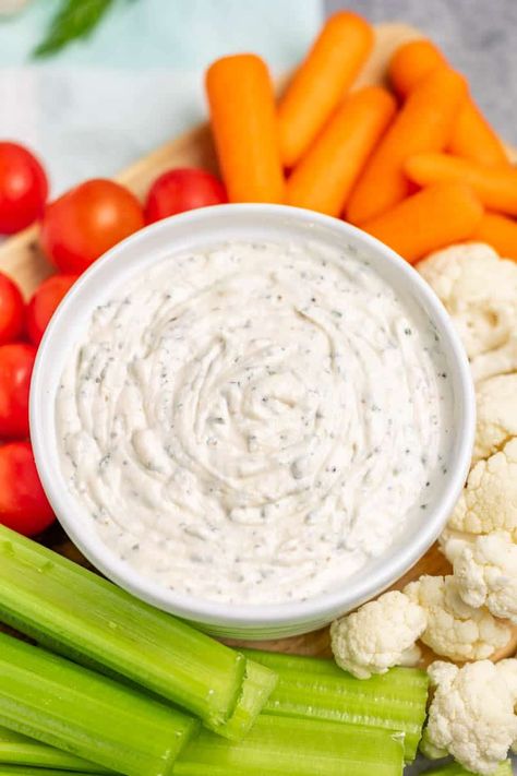 Homemade ranch dip has the most luxuriously creamy texture and rich seasoning to transport your taste buds to foodie heaven. Easy to whip up, it's a guaranteed crowd-pleaser that will add a gourmet touch to your home dining experience. Salsa Ranchera, Ranch Dressing Dip, Homemade Ranch Dip, Ranch Dip Recipe, The Stay At Home Chef, Stay At Home Chef, Easy Salad Dressing, Homemade Dinner Rolls, Ranch Dip