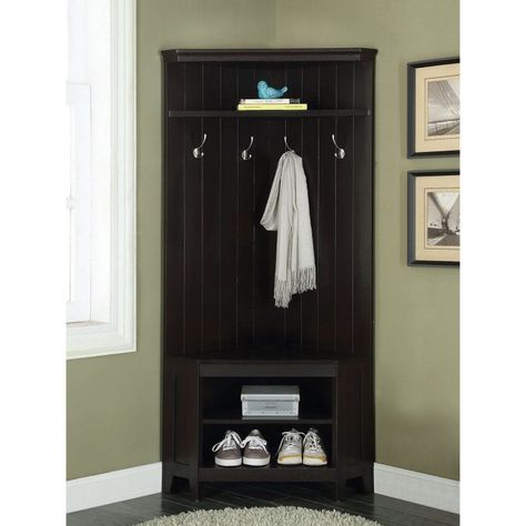 Coaster Furniture Gilroy Hall Tree - 902574 Living Room Storage Bench, Corner Hall Tree, Coat Rack Shoe Bench, Hall Tree Storage Bench, Hall Tree With Storage, Mud Room Entry, Tree Coat Rack, Mudroom Organization, Local Furniture