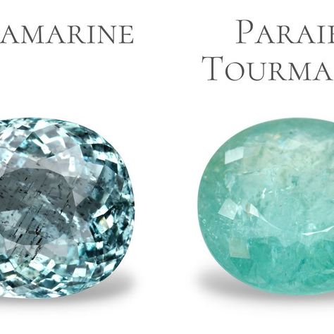 Diamond Buzz on Instagram: "AQUAMARINE VS PARAIBA TOURMALINE COLOUR

One of the most striking differences between aquamarine and paraiba tourmaline lies in their captivating hues, each offering a distinct palette that appeals to gemstone enthusiasts.

Aquamarine, with its name derived from the Latin words “aqua” and “mare”, meaning water and sea, embodies shades reminiscent of the ocean’s depths. Its colour spectrum ranges from delicate pale blues to deeper shades of blue-green, evoking imagery of serene waters and clear skies. The colour of aquamarine is attributed to the presence of trace elements, particularly iron, within its crystal structure. This infusion of iron imbues the gemstone with its characteristic cool-toned hues.

In contrast, paraiba tourmaline boasts a vibrant and electr Colour Spectrum, Crystal Structure, Paraiba Tourmaline, Latin Words, Blue Tourmaline, Color Spectrum, The Ocean, Tourmaline, Blue Green