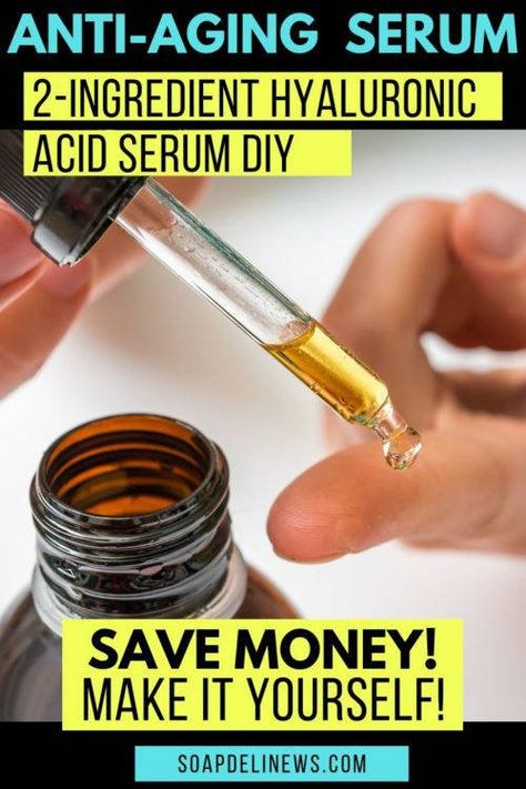 DIY Hyaluronic Serum. Save money on your anti-aging skin care products by making your own! With as few as 2-ingredients you can make your own DIY hyaluronic acid serum. Or add a few more ingredients for a power packed vitamin C serum! Learn about hyaluronic serum benefits and how to add homemade skin care products to your daily anti-aging beauty regimen and natural skin care routine. An inexpensive beauty hack to up your anti-aging skin care regimen using homemade beauty products. #antiaging Hyaluronic Acid Serum Recipe, Homemade Skin Care Products, Serum Recipe, Diy Serum, Serum Benefits, Natural Anti Aging Skin Care, Diy Anti Aging, Ear Health, Hyaluronic Serum