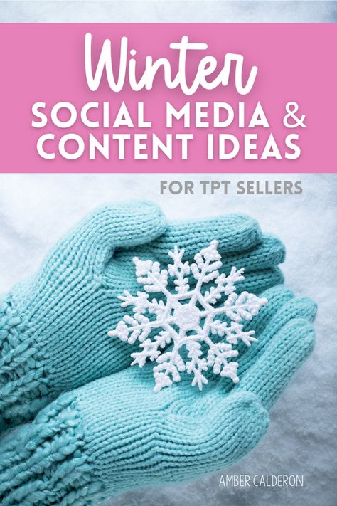 Get these tpt seller tips to help with your social media and content strategy so you know what to post during the winter. Winter themed content ideas for teacher bloggers. Winter Social Media, Data Tracking Sheets, What To Post On Instagram, Work Vision Board, Social Media Content Ideas, Math Spiral Review, Healthy Valentines, Seller Tips, Tpt Seller