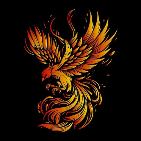 Phinex Fire Bird, Fenix Logo, Phoenix Clipart, Phoenix Medieval, Phoenix Illustration, Phoenix Shirt Design, Phoenix Fire Bird, Phoenix Vector, Griffin Illustration