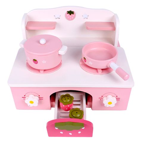 Dream Playroom, Mother Garden, Strawberry Kitchen, Pretend Play Kitchen, Dramatic Play Centers, Toy Food, Cute Bedroom Decor, Kawaii Room