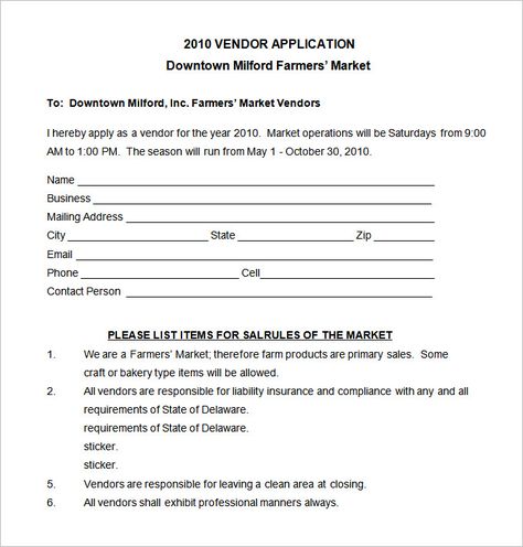 Vendor Application Template – 12+ Free Word, PDF Documents Download | Free & Premium Templates Vendor Setup, Craft Fair Vendor, Festival Planning, Purchase Order Template, Application Template, Event Planning Printables, Survey Template, Event Planning Template, Event Planning Checklist