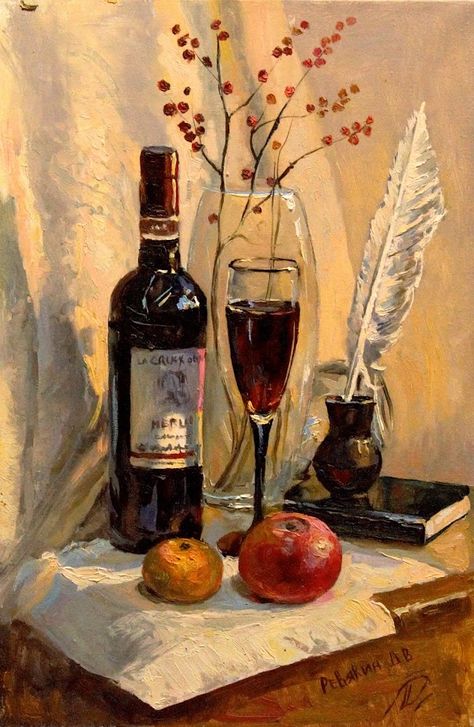 Still life with wine. Oil painting - Still life by Dmitry Revyakin | OpenSea Wine Oil Painting, Famous Still Life Paintings, Feather Pen, Wine Painting, Paintings Famous, Oil Painting For Sale, Still Life Oil Painting, Fruit Painting, Still Life Drawing