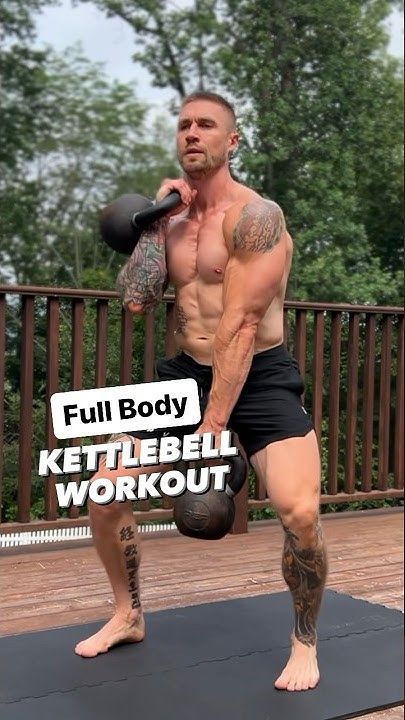 Full Body Kettlebell Workout Body Weight Training For Men, Full Body Functional Workout, Kettlebell Circuit Workout, Workout Programs For Men, Kettlebell Arm Workout, Kettlebell Core Workout, Kettlebell Ab Workout, Full Body Kettlebell, Kettlebell Workout Routines