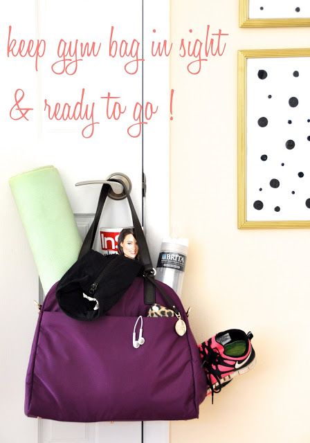 Keep gym bag in sight & ready to go! Comfortable Workout Outfits, Affordable Workout Clothes, Pilates Clothes, Killer Workouts, Yoga Moves, Bag Obsession, Yoga Gear, Yoga Poses For Beginners, Womens Workout Outfits