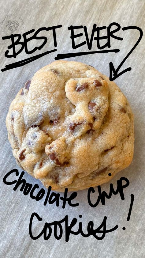 Five Chip Cookies, Soft Choc Chip Cookie Recipe, Easy Soft Cookies Recipes, Perfectly Puffy Chocolate Chip Cookies, Doughy Cookie Recipe, William Sonoma Chocolate Chip Cookies, Cow Patty Cookies Recipes, Thick Bakery Style Chocolate Chip Cookies, Cookie Recipes Chocolate Chip Soft