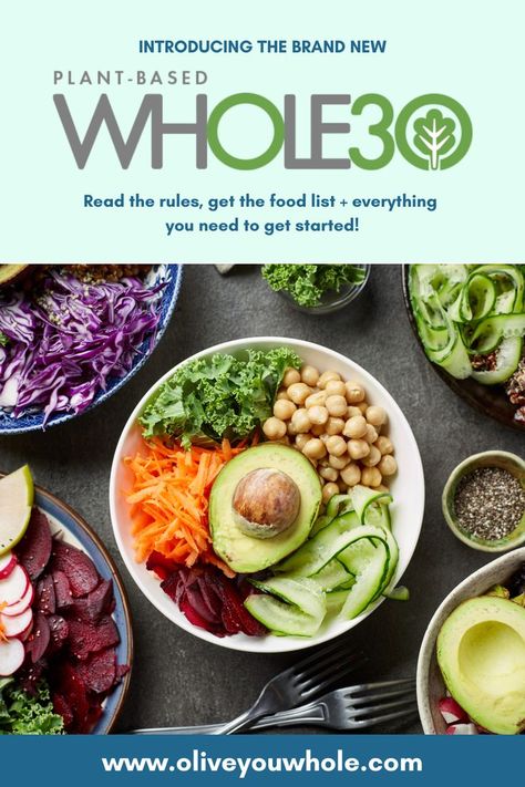 Find out all about the Plant-Based Whole30 challenge: • Read the new rules • Get a food list (what to eat and what to avoid) • Everything you need to get started! Plant Based Whole 30, Whole30 Rules, Plant Based Foods List, Whole Foods List, Vegetarian Food List, Whole 30 Vegetarian, Whole 30 Approved Foods, Plant Based Diet Plan, Whole 30 Vegan