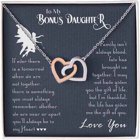 Amazon.com: To My Stepdaughter Necklace, Bonus Daughter Gifts from Stepmom, Step Daughter Gifts From Stepdad, Birthday Gift for Bonus Daughter, Personalized Gift For Stepdaughter - 28 : Clothing, Shoes & Jewelry Bonus Daughter Birthday Quotes, Step Daughter Quotes, Happy Birthday Step Daughter, To My Stepdaughter, Birthday Message For Daughter, Graduation Letter, 21st Birthday Wishes, Step Mom Quotes, Family Isnt Always Blood