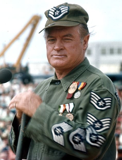 Bob Hope entertaining US Troops C130 Hercules, Vietnam Vets, Bob Hope, Thanks For The Memories, Military Photos, American Patriot, American Heroes, North Korea, Famous Faces