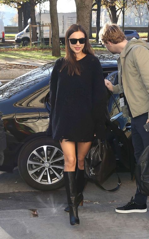 Irina Shayk Style, All Black Fashion, Russian Fashion, Irina Shayk, All Black Outfit, Celebrity Outfits, Sports Illustrated, Fashion Killa, Classy Outfits