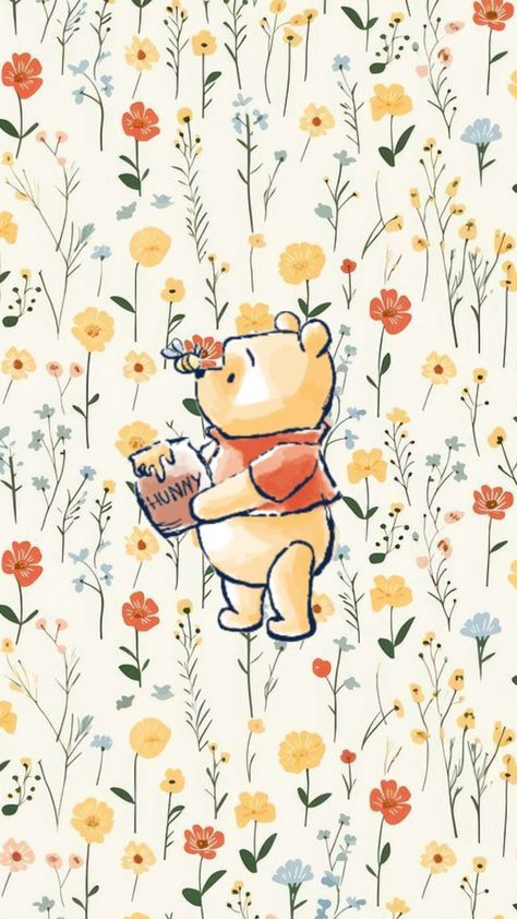 #winniethepooh #cute Winnie The Pooh Phone Wallpaper, Winne The Pooh Wallpapers, Cute Wallpapers Aesthetic Winnie The Pooh, Cartoon Iphone Wallpaper, Baby Aesthetic Wallpaper, Classic Winnie The Pooh Wallpaper, Pooh Bear Wallpaper Iphone, Winnie The Pooh Thanksgiving, Pooh Bear Wallpaper