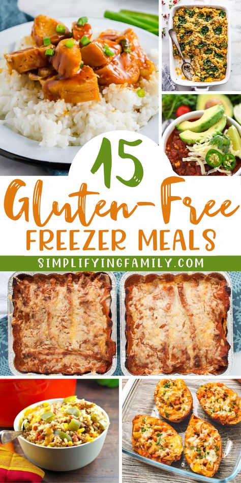 Gluten Free Frozen Meals, Pregnancy Freezer Meals, Gluten Free Freezer Meals, Gluten Free Casserole, Gluten Free Meal Prep, Gluten Free Meals, Gluten Free Dinner Easy, Gluten Free Meal Plan, Freezable Meals