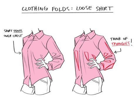 Draw Folds, Draw Clothing, Clothing Folds, Drawing Wrinkles, الفن الر�قمي, Wrinkled Clothes, Shirt Folding, Shirt Drawing, Small Drawings