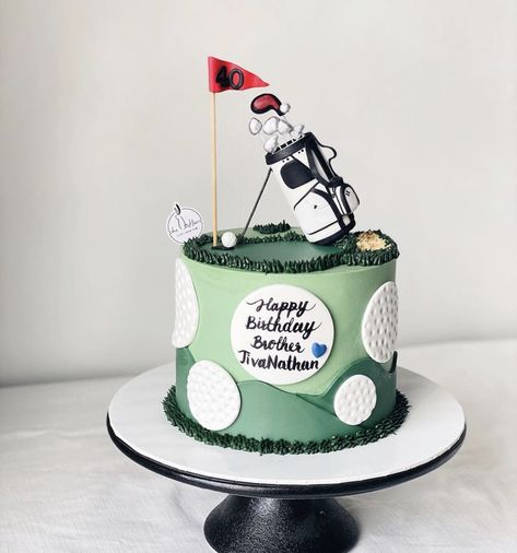 Golf Themed Cake For Men, Golf Cakes For Kids, Golf Cakes For Men Birthdays, Golf Cake Ideas, Golf Birthday Cake, 70th Cake, Golf Themed Cakes, Golf Birthday Cakes, Boy Cakes