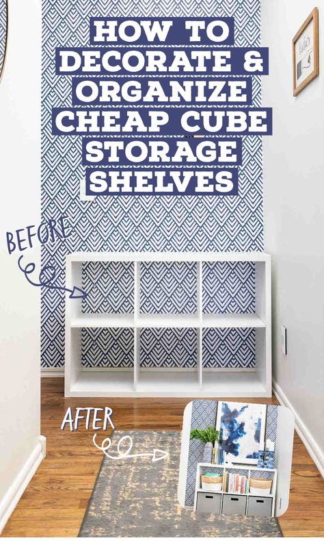 Cube Storage Teen Bedroom, Decorate Cube Storage, Closet Storage Cubes Small Spaces, Organizer Cubes Ideas, Decorating With Cube Storage, How To Decorate Storage Cubes, How To Style Cube Storage, Decorating Cube Organizer, How To Use Cube Storage