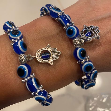 Reposhing This Item I Purchased From @Janicemh. Loved It, But Ready To Rotate For Something New. Questions? Leave A Comment Below! Pineapple Bracelet, Scarab Bracelet, Eye Bracelets, Gold Bangle Set, Feather Bracelet, Blue Beaded Bracelets, Metal Fashion, Skull Bracelet, Blue Evil Eye