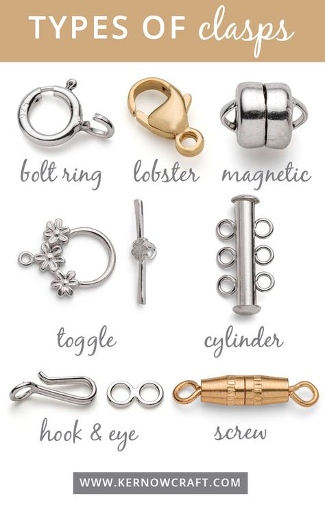 Jewelry Findings Guide, Cincin Diy, Jewelry Knowledge, Handmade Jewelry Tutorials, Diy Wire Jewelry, Jewelry Clasps, Jewelry Making Tools, Handmade Wire Jewelry, All Shapes