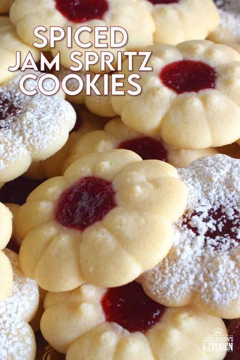 Fruit Filled Spritz Cookies, Spiced Jam Spritz Cookies, Cookie Press Christmas Cookies, Pressed Cookies Christmas, Ginger Spritz Cookies, Small Batch Spritz Cookies, Cranberry Spritz Cookies, Jello Spritz Cookies, Healthy Spritz Cookies