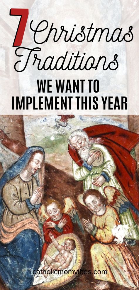 Having a young family, there are so many cool traditions we want to implement this year as a Catholic family during Christmas. #catholic #christ #jesus #birthday #traditions Biblical Christmas Traditions, Christmas Christian Traditions, Catholic Christmas Traditions, Advent Prayers Catholic, What Is Advent Catholic, Catholic Holidays, Christmas Religious, Mom Vibes, Catholic Christmas