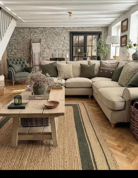 Cwmrhys Cottage, Lounge Rooms, Earthy Living Room, Sitting Rooms, Modern Farmhouse Living, Shabby Home, Cosy Living, Cottage Living Rooms, Living Room Trends