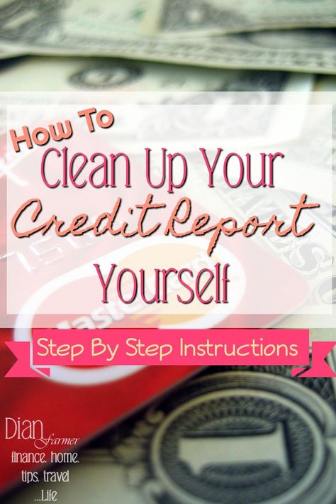 Do you need to clean up your credit report? These step by step instructions will help you do it yourself. This DIY Credit Repair is easy and free. Credit Repair Tips, Credit Repair Diy, Credit Repair Letters, Fix My Credit, Rebuilding Credit, Credit Repair Business, How To Fix Credit, Improve Credit Score, Improve Credit