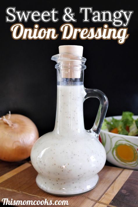 Onion Dressing Recipe, Easy Salad Dressing Recipes, Mennonite Recipes, Easy Dinner Casseroles, Easy Salad Dressing, Crowd Pleasing Recipes, Easy Salad, Dressing Recipes, Homemade Dressing