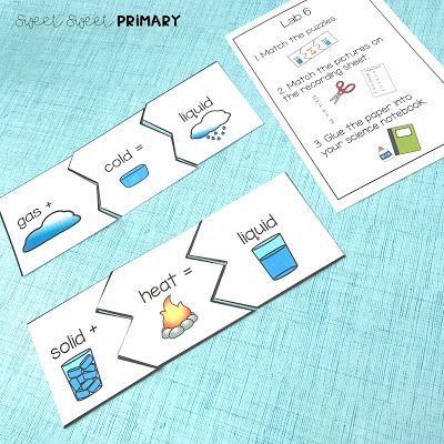 Changing Matter, Matter Unit, Preschool Boards, Math Exercises, Science Stations, Mad Scientists, Zigzag Line, First Grade Science, Matter Science