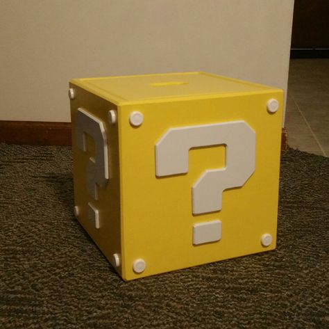 Super Mario Box Diy, Mario Boxes Diy, Mystery Box Ideas For Kids, Mystery Box Ideas, Mario Bros Costume, Lucky Box, Crafts 2023, Ideas Fiesta, Super Mario Birthday Party