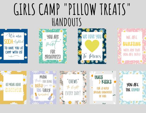 Camp Favors, Girls Camp Devotional, Girls Camp Pillow Treats, Camp Pillow Treats, Girls Camp Handouts, Girls Camp Gifts, Yw Handouts, Camp Gifts, You Are The Bomb