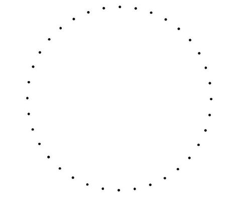 Print this out if you have no other way of making a circle with 36 dots Christmas Baubles To Make, Pick A Number, How To Impress, Circle Tattoo, Dot Tattoos, Geometric Shapes Art, How To Make An Envelope, Geometric Sleeve, Christmas Math