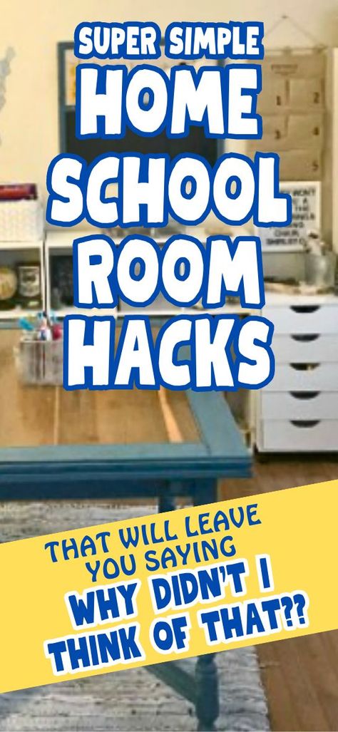 Home Classroom Ideas Preschool, Preschool Homeschool Classroom, Homeschool Room Ideas At Home Middle School, Homeschool Room Ideas High Schools, How To Store Homeschool Curriculum, Unfinished Basement Homeschool Room, Homeschool Room Setup Ideas, Small Schoolroom Ideas, Homeschool Pegboard Ideas