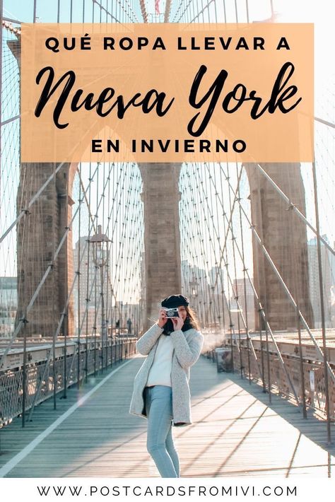 Qué ropa llevar a Nueva York en invierno + lista descargable para imprimir y armar la valija para un viaje a New York. #NuevaYork #NY #NewYork #viajes #equipaje #maleta #listadeviaje Packing List Winter, Pack For New York, York Things To Do, Weekend Packing, Winter Packing List, Outfits New York, Voyage New York, New York Winter, New York Travel Guide