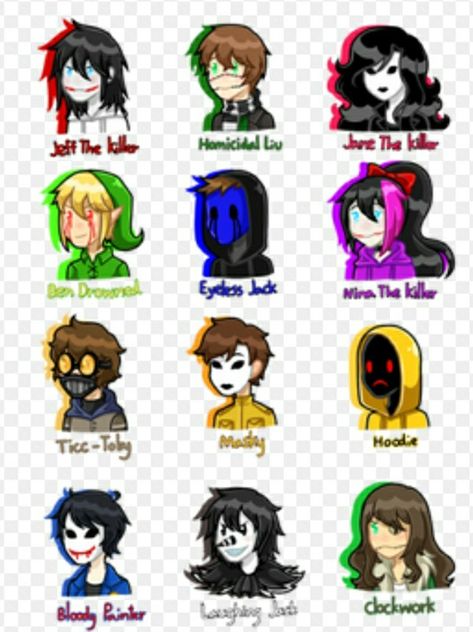 Creepypasta Characters List, Creepypasta Names, Creepypasta List, Creepypasta Chibi, Slender Brothers, Creepypasta Wallpaper, All Creepypasta Characters, Creepypasta Girls, Scary Creepypasta