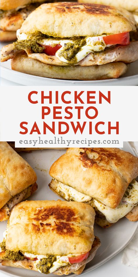 Chicken And Tomatoes, Chicken Pesto Sandwich, Pesto Sandwich, Chicken Pesto, Think Food, Health Dinner Recipes, Deilig Mat, Pesto Chicken, Chicken Dishes Recipes