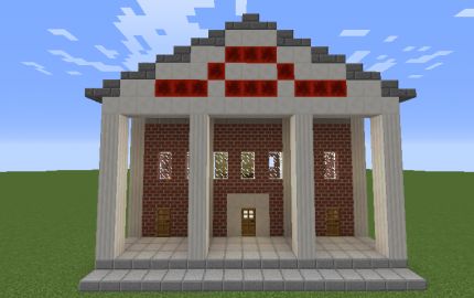 Courthouse Minecraft Build, Minecraft Courthouse Ideas, Minecraft Courtroom, Minecraft Court House, Courthouse Minecraft, Minecraft Courthouse, Minecraft Inspo, Minecraft House Designs, Minecraft House