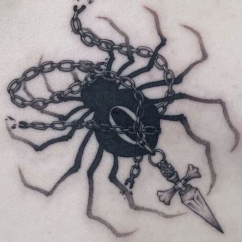 Tattoo Hunter X Hunter, Hunter X Hunter Tattoo, Mangas Tattoo, Hunter Tattoo, Chain Tattoo, Omerta Tattoo, Spider Tattoo, Tattoos For Black Skin, Tatuaje A Color