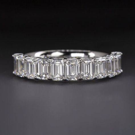 https://jewelleryrings.co.uk/ Find many great new & used options and get the best deals for 2Ct Emerald Cut VVS1 Diamond Half Eternity Engagement Ring 14K White Gold Finish at the best online prices at eBay! Free delivery for many products! Emerald Cut Wedding Band, Ring Baguette, Emerald Cut Diamond, Half Eternity Band, Half Eternity Ring, Eternity Wedding Band, Moissanite Wedding Bands, Engagement Rings For Men, White Gold Band