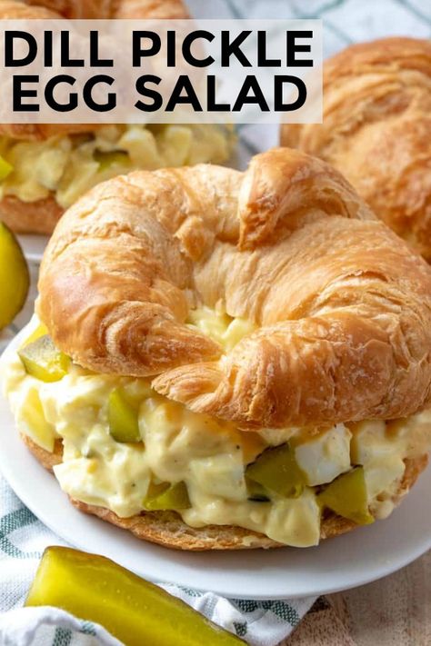 Pickle Egg Salad, Egg Salad With Dill, Egg Salad Recipe With Relish, Egg Salad Recipe Easy, Egg Salad Recipe Healthy, Classic Egg Salad Recipe, Salad Sandwich Recipe, Egg Salad Sandwich Recipe, Egg Salad Sandwich