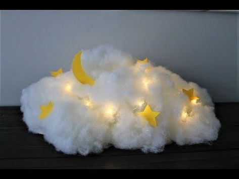 How To Make Cloud centerpiece | DIY - YouTube Cloud Centerpiece, Cloud Baby Shower Theme, Moon Stars Baby Shower, Star Centerpieces, Star Baby Shower Theme, Centerpiece Diy, Idee Babyshower, Cloud Decoration, Diy Clouds