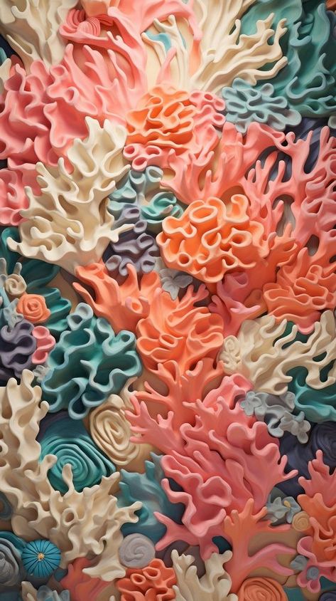 Coral reef bas relief pattern art food backgrounds. | premium image by rawpixel.com / Tang Coral Reef Texture, Sea Coral Aesthetic, Texture Inspiration Design Art, Coral Pattern Design, Coral Reefs Aesthetic, Coral Reef Aesthetic, Coral Building, Beach Moodboard, Textures In Nature